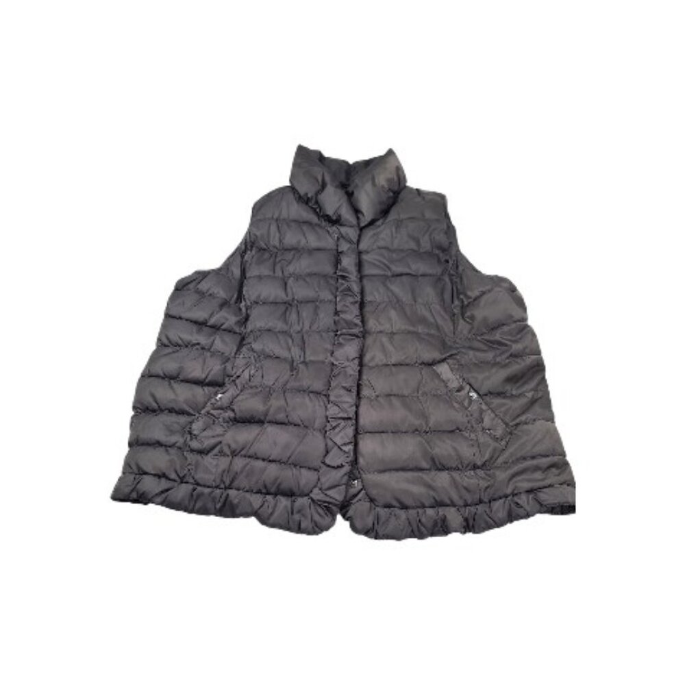 Braetan Women's Black Sleeveless Downtown Padded Puffer Vest Size 1X‎